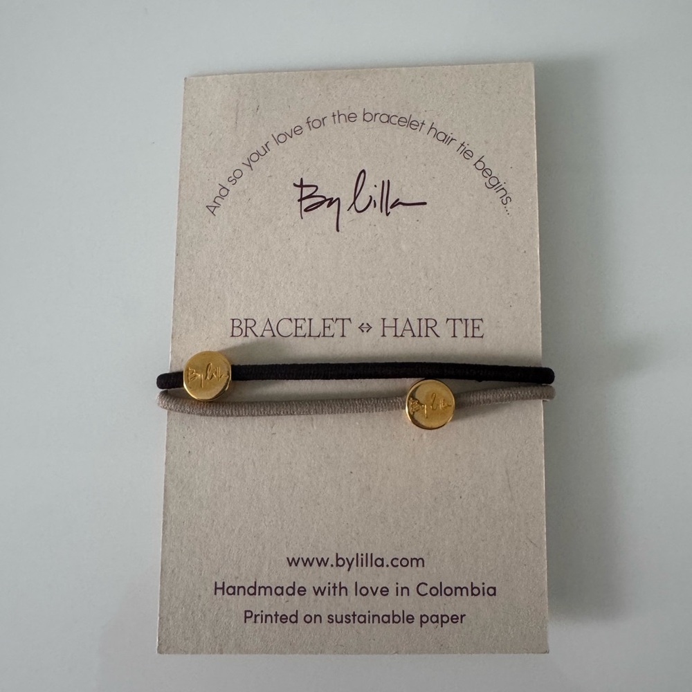 By Lilla elastic hairtie bracelets - Picture 2 of 3